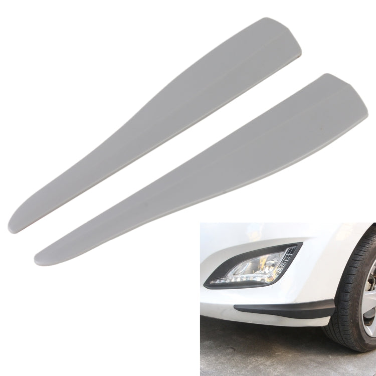Long silicone bumper strip set (2-pack) in grey, smooth flexible edge