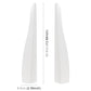 Pair of long white silicone bumper strips with size marks: 6.5 cm x 35.5 cm