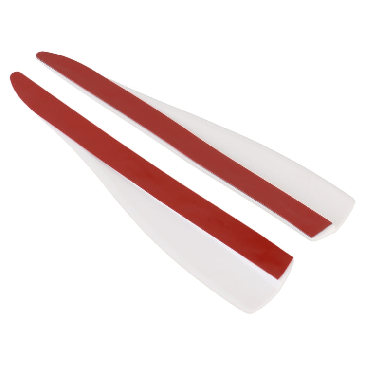 Long silicone bumper strip set (2-pack) in red, smooth flexible edge