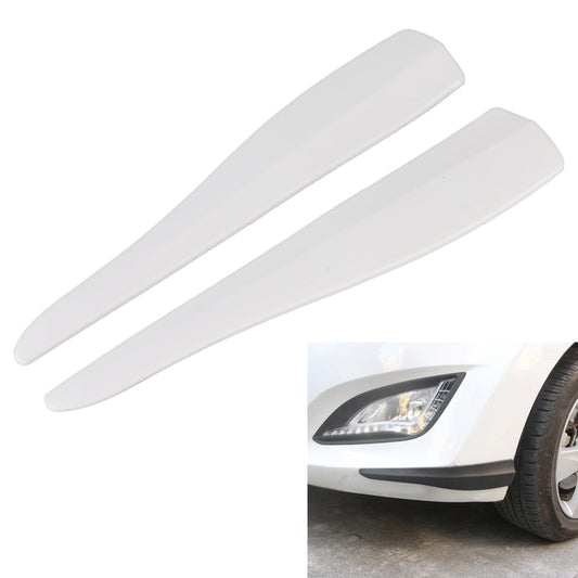 Long silicone bumper strip set (2-pack) in white, smooth flexible edge