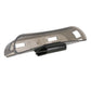 Gray dashboard storage holder with open front panel and rectangular accessory slot
