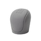 Grey silicone dustproof shift knob cover with gear lettering