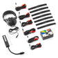 Car electronic stethoscope tester accessories set with headset, control box, and probe leads