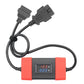 24V-to-12V diagnostic module with multi-connector cable and sensor leads