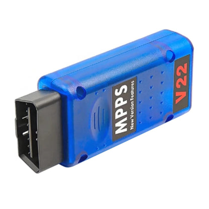 MPPS V22 ECU tuning chip tool with USB connector, blue housing