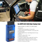 MPPS V22 ECU tuning tool shown in-car with laptop screen and wiring