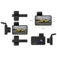 Car dash cam system with mount parts, screen, and camera lens