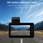 Car dash cam mounted on dashboard showing road view on screen