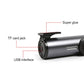 Car dash cam showing side port area and TF card slot