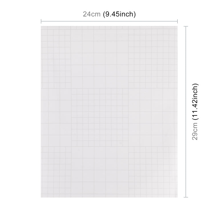 Faux vent decal sticker size guide, 24 cm wide by 29 cm tall