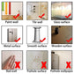 Adhesion chart for faux vent self-adhesive decal with red check and X marks