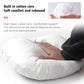 White car headrest neck protector pillow with soft, cushioned shape