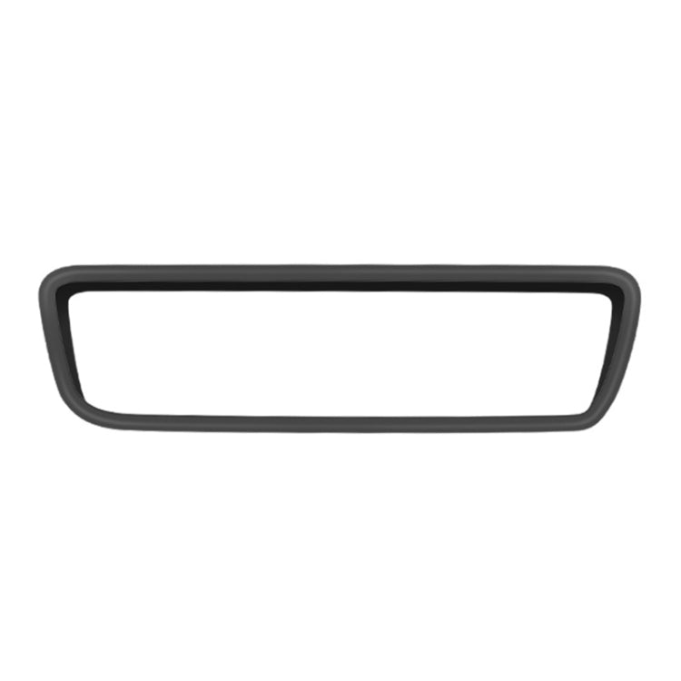 Black silicone rearview mirror protective cover, rectangular frame with soft edge