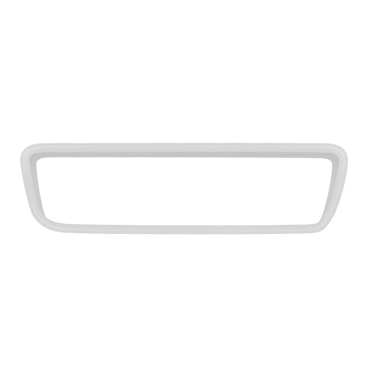 White silicone rearview mirror protective cover, rectangular frame with soft edge