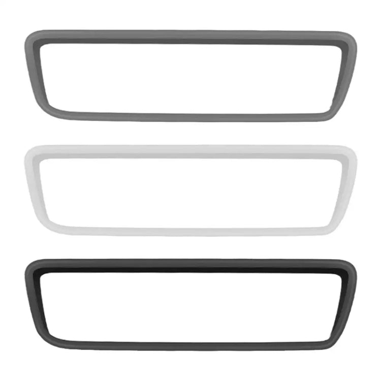 Silicone rearview mirror protective cover in dark, light, and gray color options