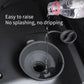 Car hood wiper water funnel holding water, gray cup and connected spout