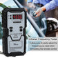 Infrared frequency tester with red LCD display and lanyard, black housing and TX zone