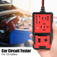 Car circuit relay tester handheld device with red screen and 4-pin/5-pin test slots