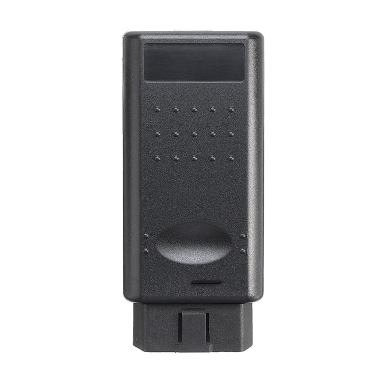 OPCOM V1.95 OBD2 diagnostic scan tool rear view with screen and connector