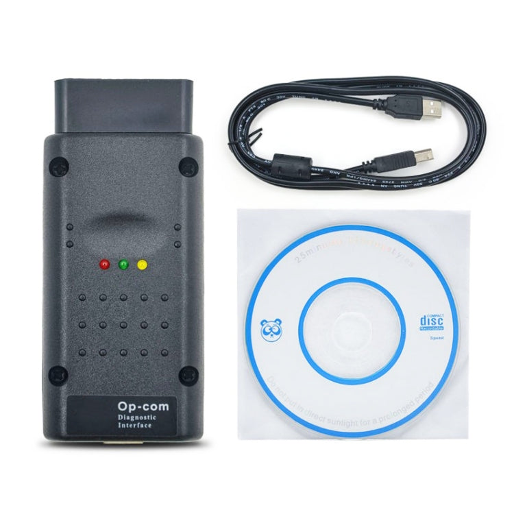 OPCOM V1.95 OBD2 diagnostic scan tool kit with cable and installation disc