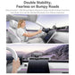 Car air vent magnetic phone holder with vent clamp and round magnetic suction mount.