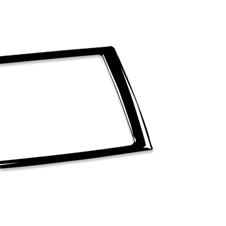Black navigation frame sticker edge detail, rectangular cutout