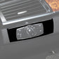 Installed headlight control switch trim sticker with glossy black surround and rotary knob