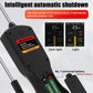 Automatic shutdown feature diagram with tester panel and dark/light display modes
