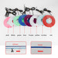 LED light strip kit with multiple color spools and wires, including pink, white, green, blue