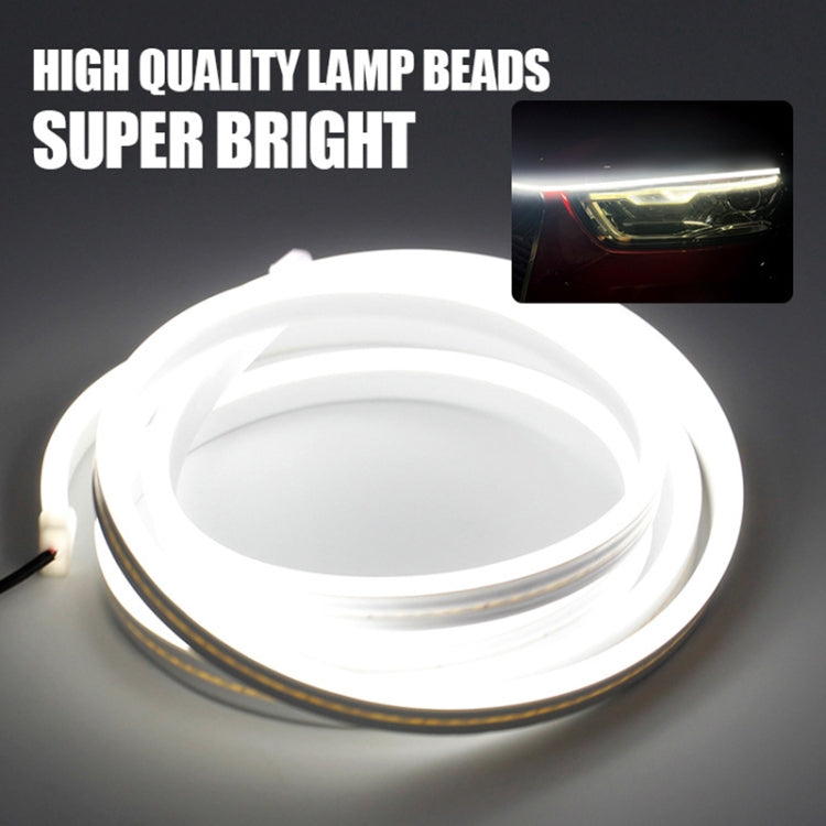 White flexible LED strip light coiled for car daytime running light