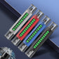 Multi-color emergency safety hammer set with rotating dual number sleeves and silver heads