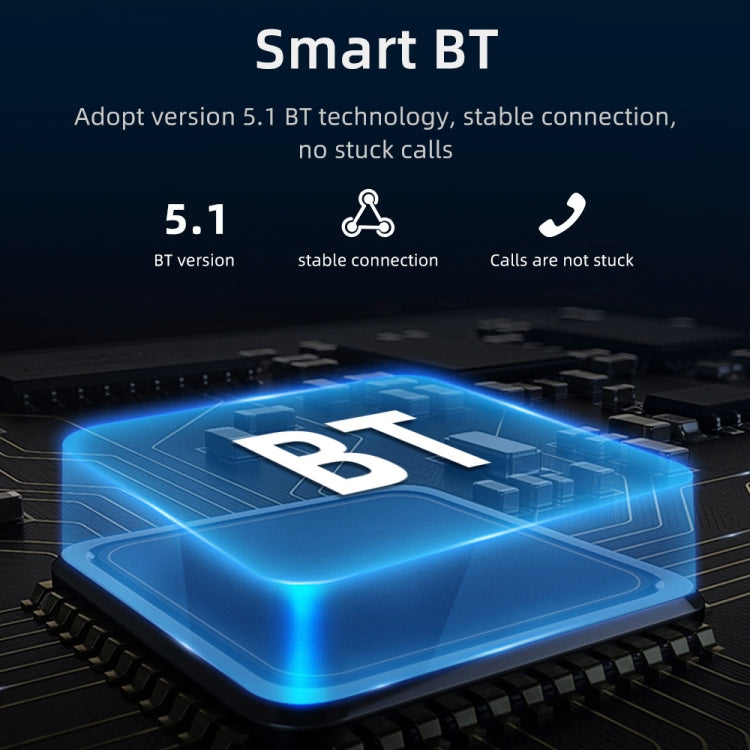 Bluetooth 5.1 circuitry for car MP5 receiver with digital chip graphic