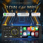 Car MP5 player stereo with 4-inch touch screen featuring CarPlay, Android Auto, MirrorLink