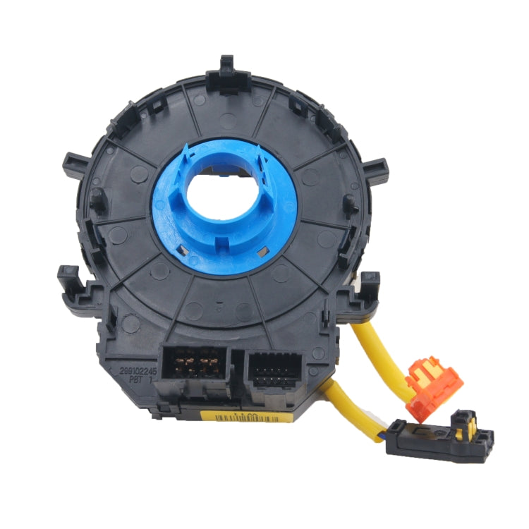 Clock spring module with blue inner contact ring and two electrical connectors