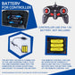 Battery holder and controller battery compartment for the remotely deformed car toy