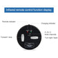 Infrared remote controller with switch, channel buttons, and forward/stop controls.