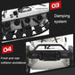 White RC tank model track and suspension close-up detail
