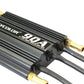 Black 90A speed controller detail with 2-6S marking and gold output connectors