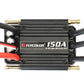 Flycolor 150A 2-6S waterproof speed controller, black case with wire leads and gold plugs