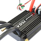 Flycolor 150A waterproof speed controller with printed label, finned heatsink, gold leads