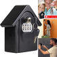 Black hut-shaped key lock storage box with keypad and 1 key