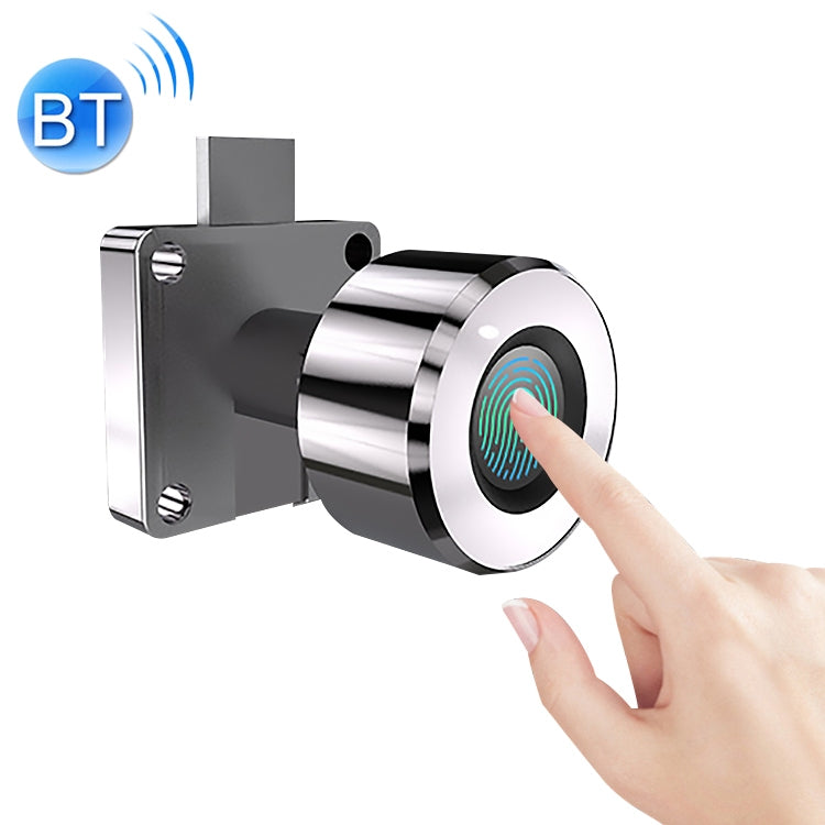 Smart fingerprint and Bluetooth drawer lock with illuminated sensor and finger touch