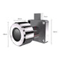 Metal smart fingerprint lock cylinder with LED sensor and mounting plate