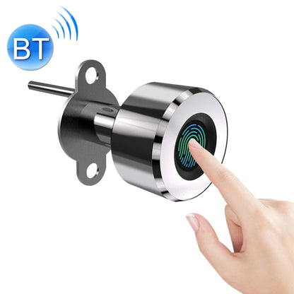 Zinc alloy smart fingerprint lock cylinder with glowing fingerprint sensor and key post