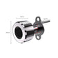 Smart fingerprint lock cylinder with mounting plates and size markings for drawer use