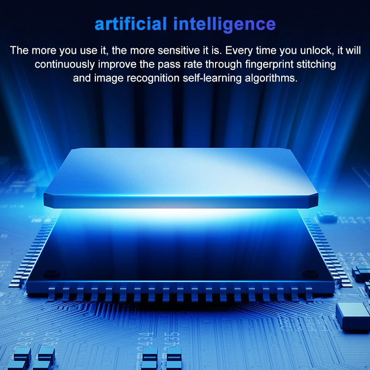 Artificial intelligence processor chip board for fingerprint smart lock control