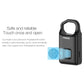 Anytek smart fingerprint padlock, black body with front fingerprint sensor window