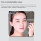 LED mirror alarm clock mirror window reflecting a person, with LED time display