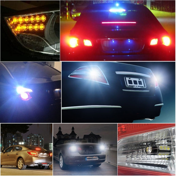 LED car lights showing bright white and blue illumination on a vehicle