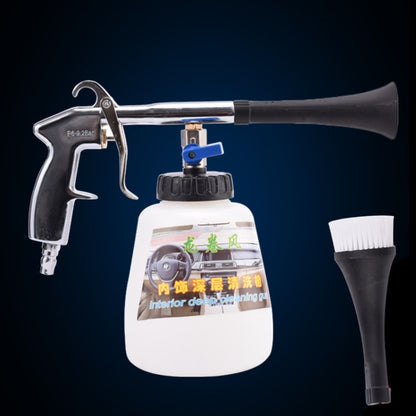 High pressure spray gun with trigger handle and car interior cleaning spray bottle